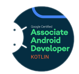 Badge officiel Google Certified Associate Android Developer Kotlin